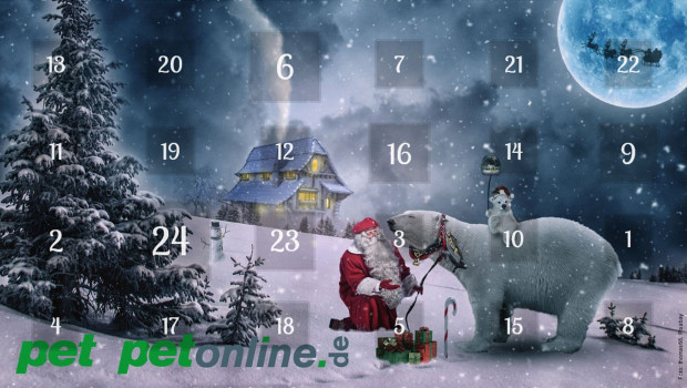 Der Adventskalender auf petonline.de bietet 24 Türchen voller Überraschungen. Der Adventskalender auf petonline.de bietet 24 Türchen voller Überraschungen.