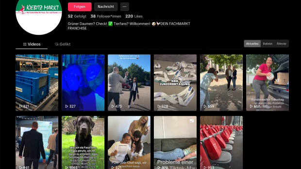 Auch die Marke Kiebitzmarkt bespielt jetzt das Medium Tiktok.