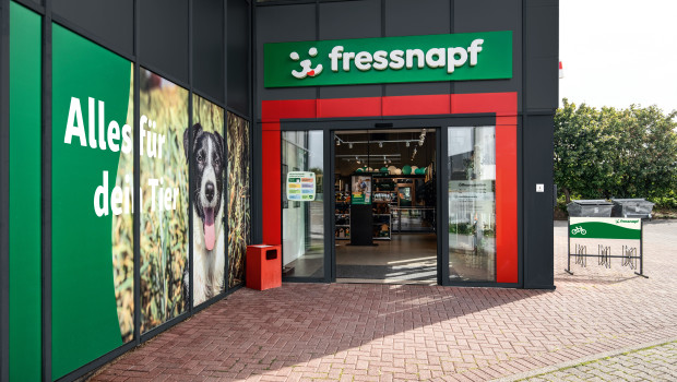 Fressnapf setzt weiter auf Expansion. Das Bild zeigt einen Mustermarkt der Fachhandelskette.
