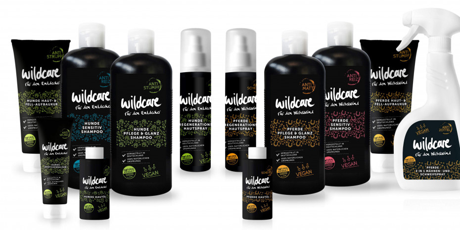 Wildcare, vegane Hunde- und Pferdepflegeserie 
