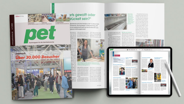 „Über 30.000 Besucher“ zur Zoomark, titelt die neue Ausgabe der pet.