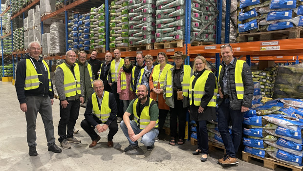 Bei Rudloff in Seeretz erhielten die Teilnehmer einen Einblick in die Logistik und Abfüllung.