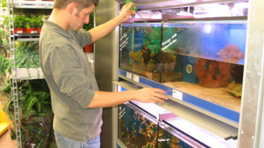 Praktiker mit Aquaristik und Premium-Futter