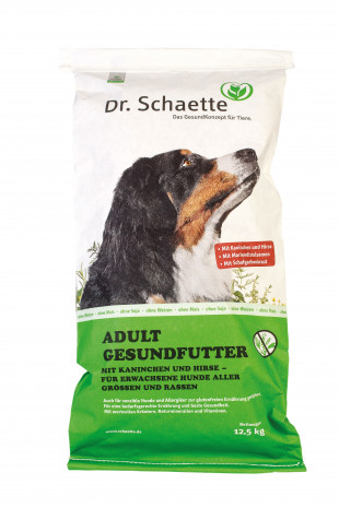 Dr. Schaette, Adult GesundFutter mit Kaninchen und Hirse
