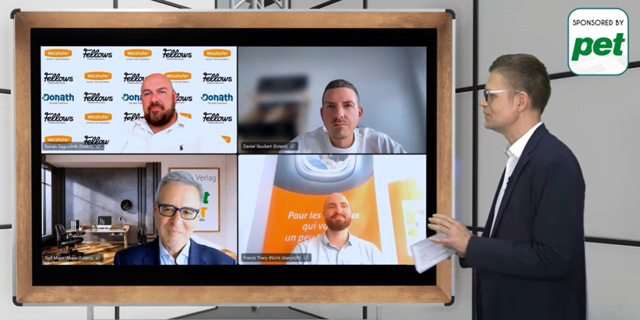 Was macht ein Produkt zum Branchenliebling? Darüber diskutierte pet-Chefredakteur Ralf Majer-Abele mit Experten von Pets Nature, Weenect und Welzhofer beim Fachforum Heimtier Digital.