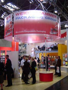 Die Weidenhammer Packaging Group (WPG) wurde jetzt von der amerikanischen Firma Sonoco gekauft. Im Bild: Die WPG auf der Interpack-Messe in Düsseldorf.
