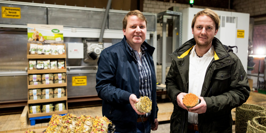 Naturhof Schröder , (von links): Christoph und Markus Schröder.
