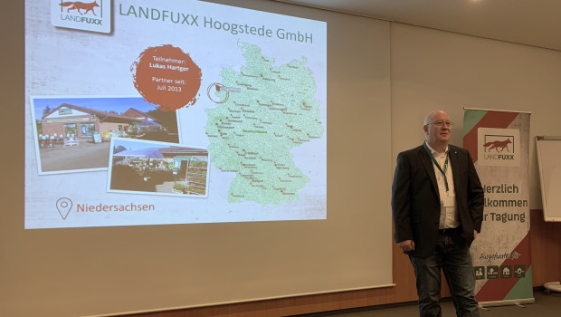 Norbert Dahl, Landfuxx-Vertriebsmitarbeiter und Betreuer der Kunden im Norden, berichtete unter anderem über Handelspartner.