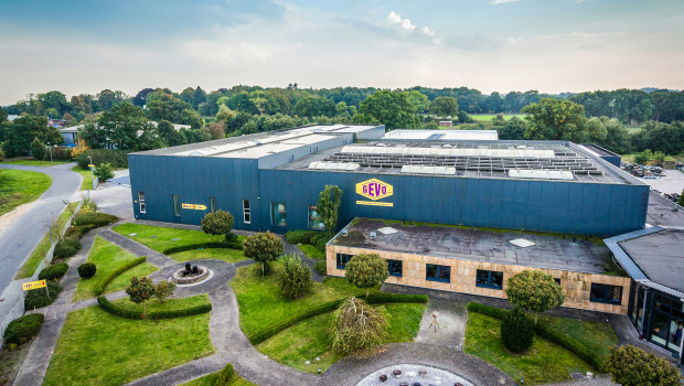 Verwaltung und Produktion von Gevo am Standort Leer in Ostfriesland.