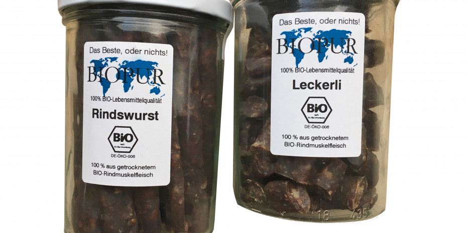 Biopur, Leckerli aus Rindfleisch