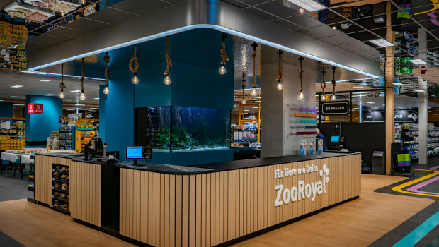 Der erste Zoo-Royal-Zoofachmarkt umfasst eine Verkaufsfläche von 1.800 m2.
