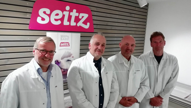 Freuen sich über die neue Zusammenarbeit (von links): Thomas Suwelack, Oliver Kurpas, Christian Hofmann und Jörg Seitz.
