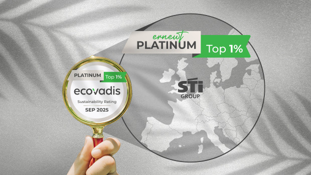 Zum zweiten Mal in Folge: Die STI Group wurde vom EcoVadis-Nachhaltigkeitsrating mit Platin ausgezeichnet.