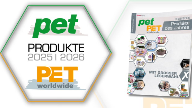 Auch für 2025/2026 haben pet-Leser aus dem Fachhandel die Wahl: Welches Produkt ist ihr Favorit, ihre Top-Neuheit in der Heimtierbranche? Auch für 2025/2026 haben pet-Leser aus dem Fachhandel die Wahl: Welches Produkt ist ihr Favorit, ihre Top-Neuheit in der Heimtierbranche?