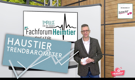 Stephan Schlüter präsentierte das Trendbarometer beim Fachforum heimtier Digital.