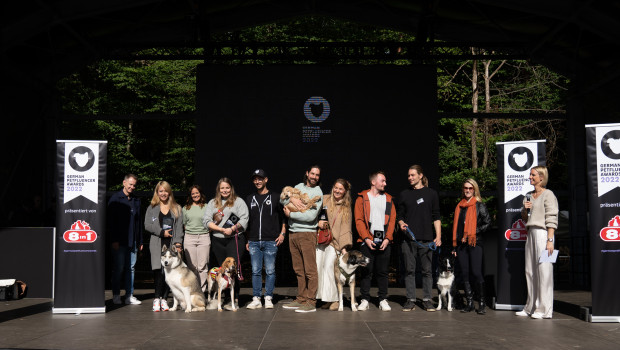 Die Gewinner und die Jury der German Petfluencer Awards 2022.