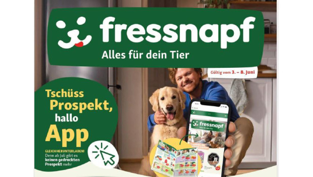 Handzettel gibt es bei Fressnapf künftig nur noch digital.