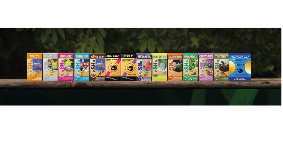 Das eSHa-Sortiment bietet dem Fachhandel ein breites Portfolio bewährter Produkte für die Aquaristik.