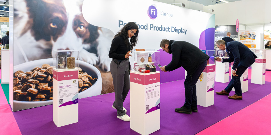 Das Petfood Product Display bei der letzten Edition der Fi Europe. Das Petfood Product Display bei der letzten Edition der Fi Europe.