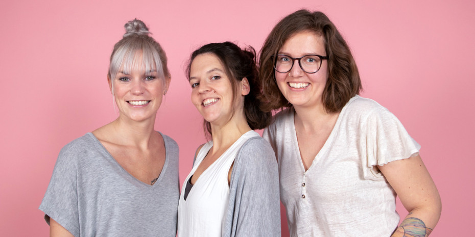 Mit Frauenpower zum Erfolg: das Gründertrio Saskia te Kaat, Stefanie Zillessen und Madeline Metzsch.
