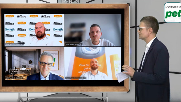 Was macht ein Produkt zum Branchenliebling? Darüber diskutierte pet-Chefredakteur Ralf Majer-Abele mit Experten von Pets Nature, Weenect und Welzhofer beim Fachforum Heimtier Digital. 