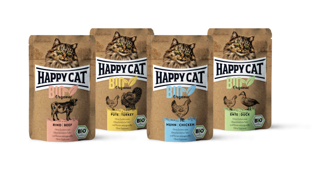 Interquell, „Happy Cat Bio Organic“-Feuchtnahrung