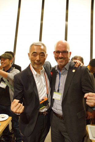 Jörg Buhlmann (rechts) mit Takashi Amano.
