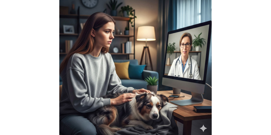 Telemedizin kann einen schnellen Zugang zu tierärztlichem Rat geben. Telemedizin kann einen schnellen Zugang zu tierärztlichem Rat geben.