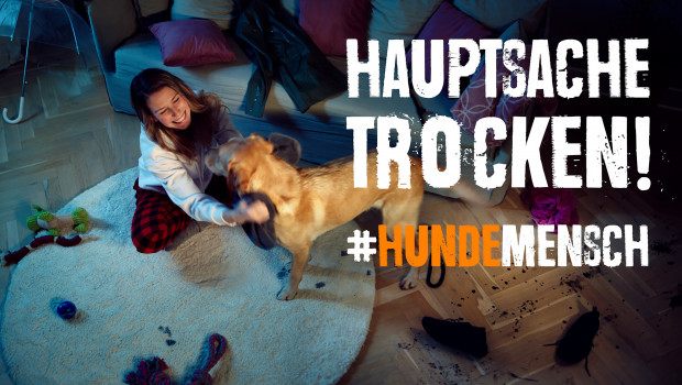 Humorvoll dargestellte Alltagsmomente von Hundebesitzern stehen im Mittelpunkt der Bewital-Kampagne.