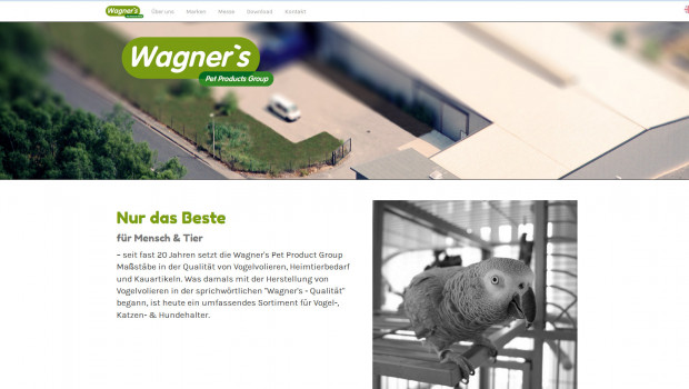 Die Wagner's Pet Products Group aus Geilenkirchen zeigt sich ab sofort mit einer neuen Internetpräsenz.