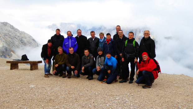 In luftiger Höhe auf der Zugspitze hat sich die Sagaflor zu zwei Zukunfts-Workshops getroffen. 