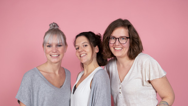 Die Gründerinnen von Strayz: (von links) Saskia te Kaat, Stefanie Zillessen und Madeline Metzsch. 