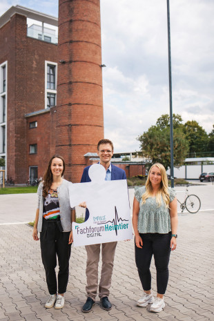 Organisationsteam, Johanna Krapp (links), Stephan Schlüter, Sharon Martin
