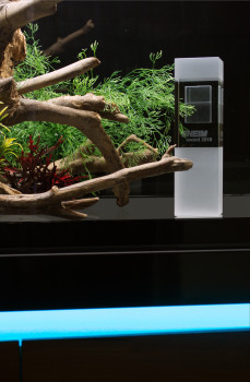 Der Eheim-Award ist eine Skulptur aus Glas mit eingelassenem Symbol „Eheim incpiria“.