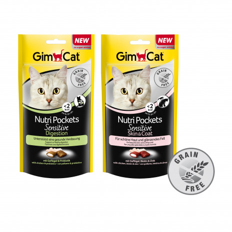 Gimborn, GimCat, Nutri Pockets Sensitive