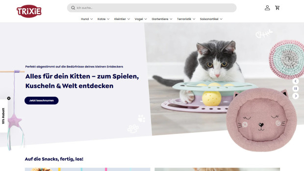 Trixie launcht Webshop für Endverbraucher.
