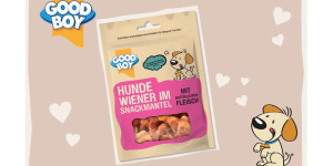 „Good Boy Hunde Wiener“ im Snackmantel