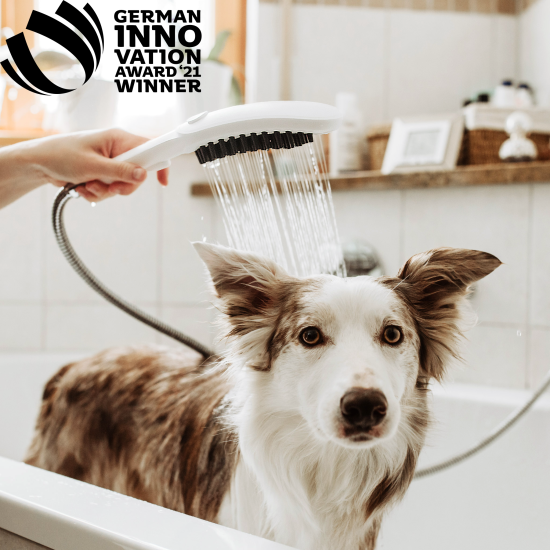 Bereits 2021 wurde Hansgrohe der German Innovation Award für den „DogShower“ verliehen.