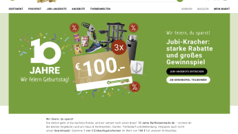 Raiffeisenmarkt-Onlineshop feiert zehnjähriges Bestehen