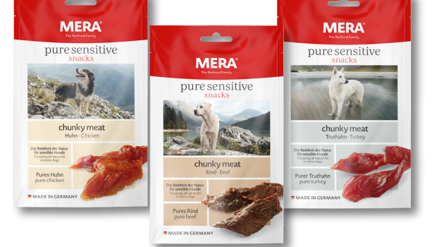 MERA Tiernahrung GmbH,  Snacks, Mera pure sensitive, Mera pure sensitive snacks chunky meat