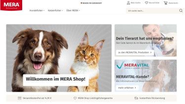 Mera Tiernahrung startet Onlineshop