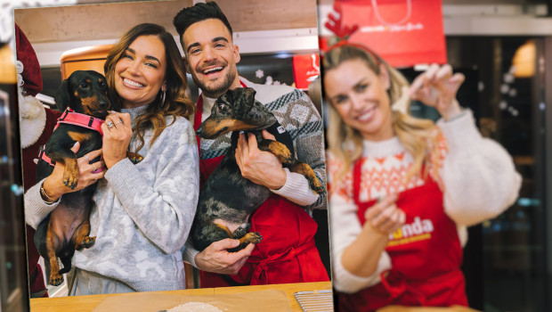 Jana Ina und Stefano Zarrella buken für den guten Zweck. Jana Ina und Stefano Zarrella buken für den guten Zweck.