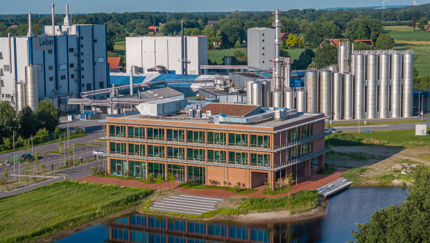 Der Firmensitz mit dem Leiber Campus im Vordergrund.