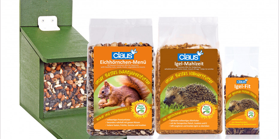 Claus, Premium-Ganzjahresfutter für Igel und Eichhörnchen
