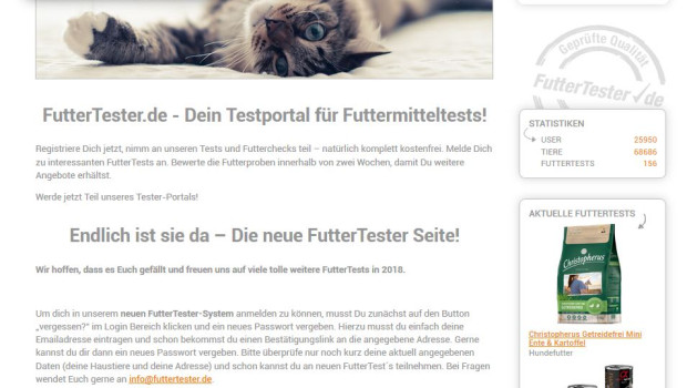 FutterTester präsentiert sich mit einem erweiterten Leistungsspektrum.