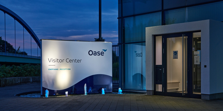 Mit dem neuen Corporate Design will Oase die Marktführerschaft zum Ausdruck bringen.