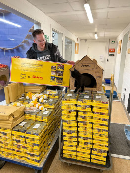 Nils Jacobi fotografiert für sein Leben gern und spendete nun mit Josera zusammen an das Tierheim Hilden.