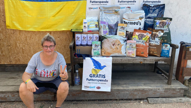 Unterstützerin Veronika Bohnenstengel organisierte erneut die Verteilung der Spenden.