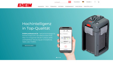 Eheim optimiert Website