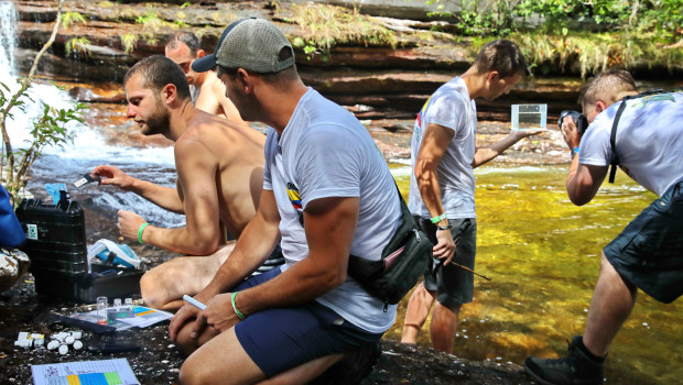 Umfangreiche Messungen wurden auch auf der zweiten Kolumbien-Expedition gemacht.